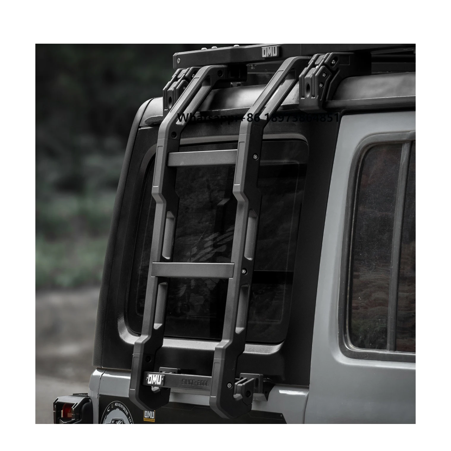 

OMU Aluminum Black Rear Window Side Ladder for Jeep Wrangler JL Car Accessories From Maiker