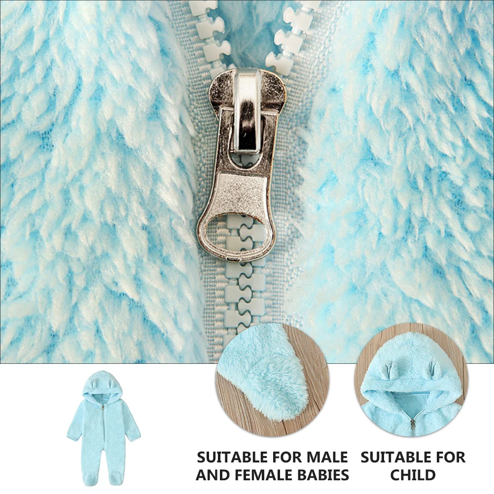 

Hooded Fleece Baby Warm Jumpsuit Winter Newborn Jumpsuit Warm Baby One-Piece Sleepwear For Christmas Birthday Wear