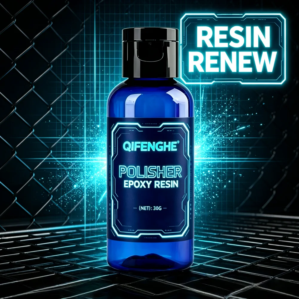 QIFENGHE 30g Epoxy Resin Polisher, Clear Gloss Resin Polishing Agent, Scratch Remover & Shine Restorer for Resin Crafts, DIY Jew