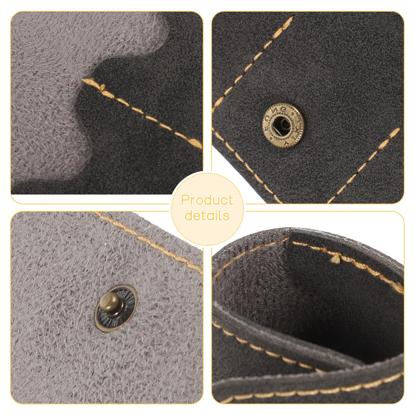 Bolsa de almacenamiento de púas de guitarra, soporte de PU duradero, estuche portátil para púas de guitarra para bajo eléctrico acústico, 2 uds.