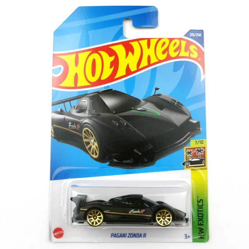 2024-99 Hot Wheels Cars PAGANI ZONDA R 1/64 Veículos de brinquedo modelo fundido em metal