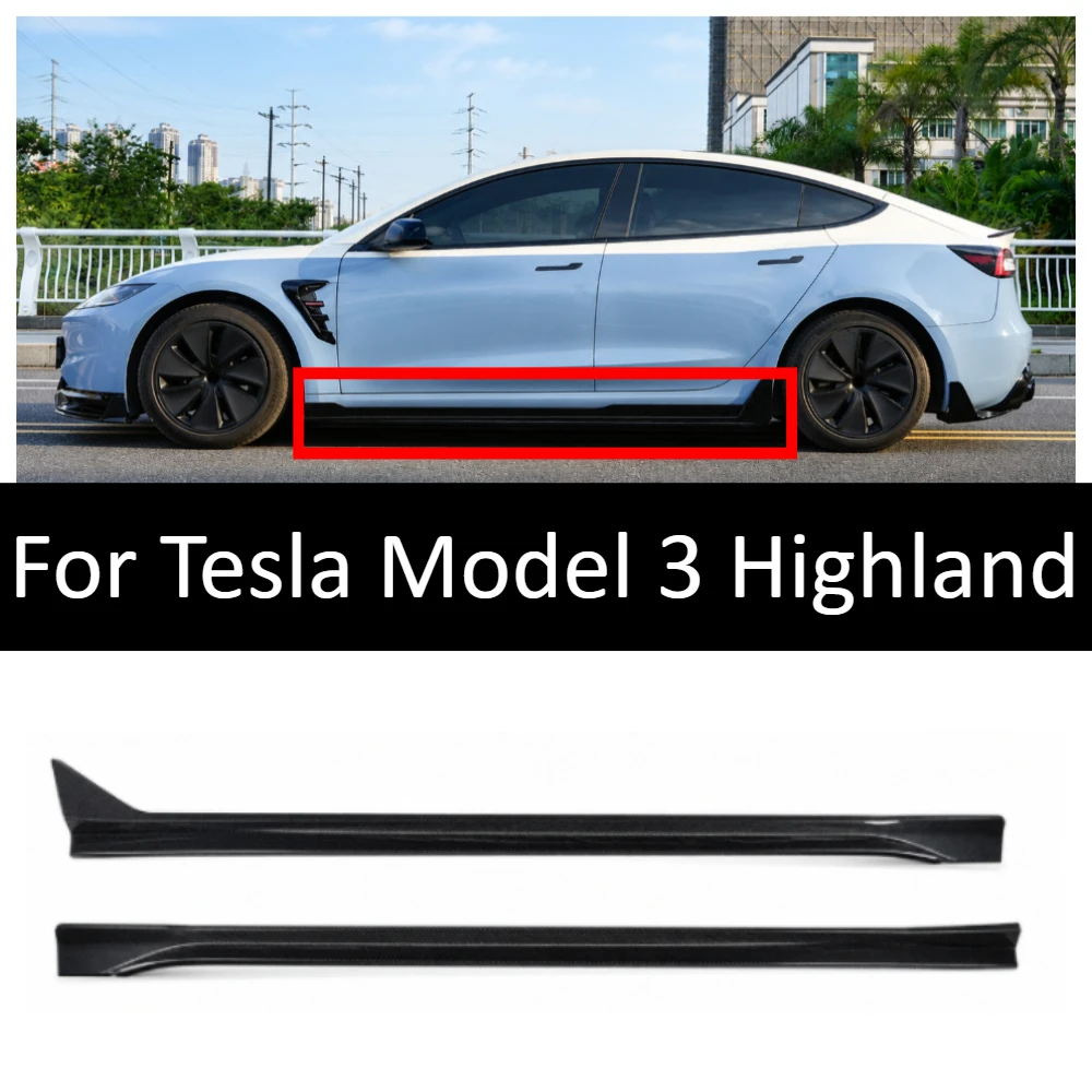 

Sport Side Skirt Splitter For Tesla Model 3 Highland Exterior Modification Rocker Panel Body Kit Accessories Tuning Upgrade Part