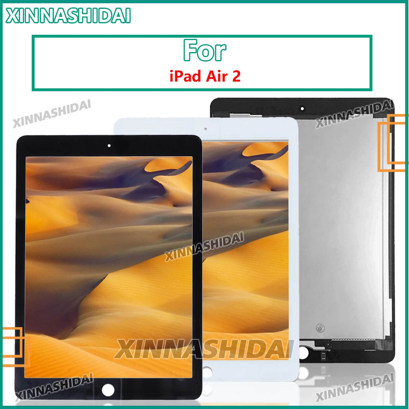 

100% протестированный 9,7-дюймовый ЖК-дисплей для iPad 6 Air 2, сенсорный экран, дигитайзер, панель в сборе, замена протестированного экрана высокого качества