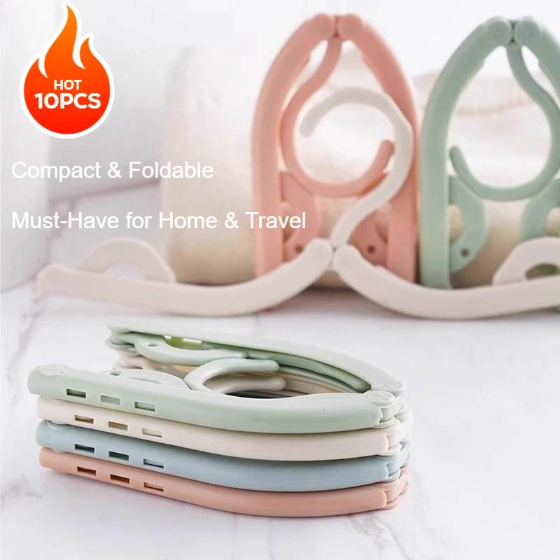 

Travel Foldable Clothes Hanger Portable Folding Hanger with Clips for Hotel Business Trip