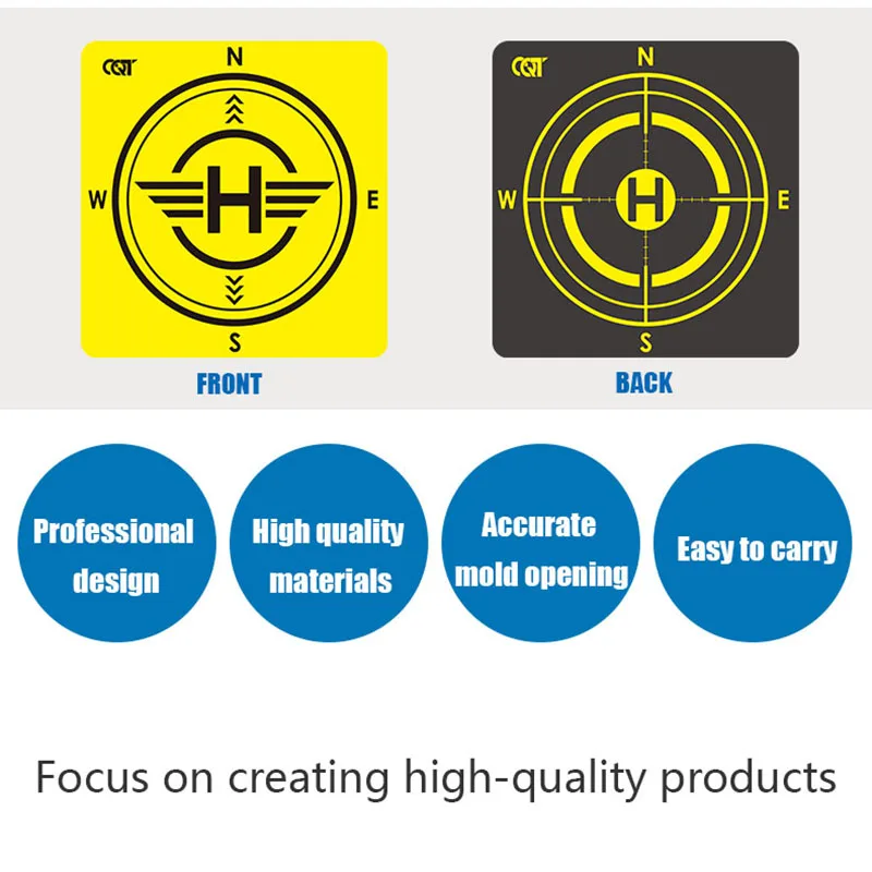 Drone Landing Pad Fast-Fold Double-Sided PU Leather Waterproof for DJI MINI 4 3 Pro DJI FPV/Mini 2 SE/Air 2S 3/Mavic 2/FIMI X8SE image 2