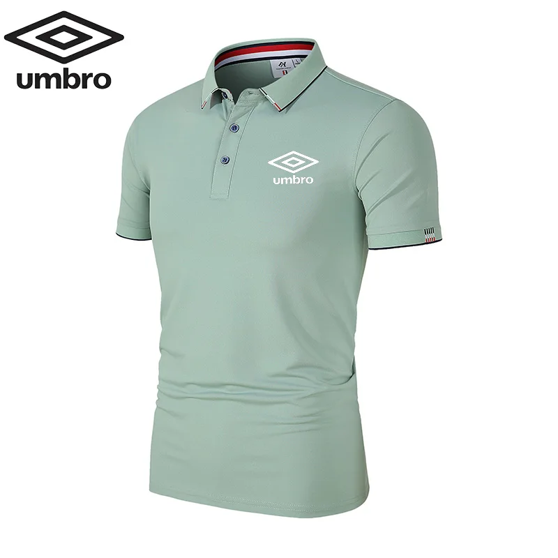 Embroidery Umbro Men's Hot Selling Polo Shirt Summer New Business Leisure High-Quality Lapel Breathable Polo Shirt for Men