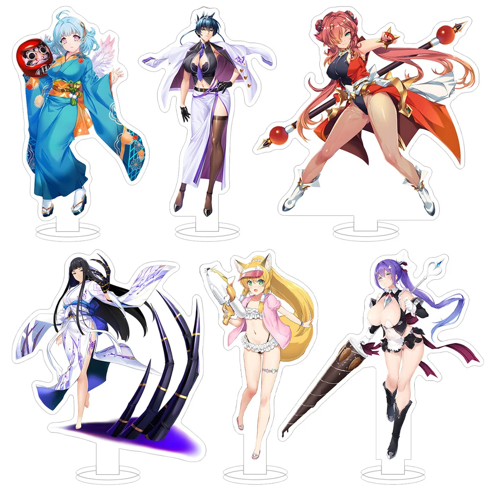 Juegos DMM Escalation Heroines personaje Escalayer Madoka Assault Azuel Kiriel Yuuno figura de Anime soporte acrílico adorno de escritorio juguete