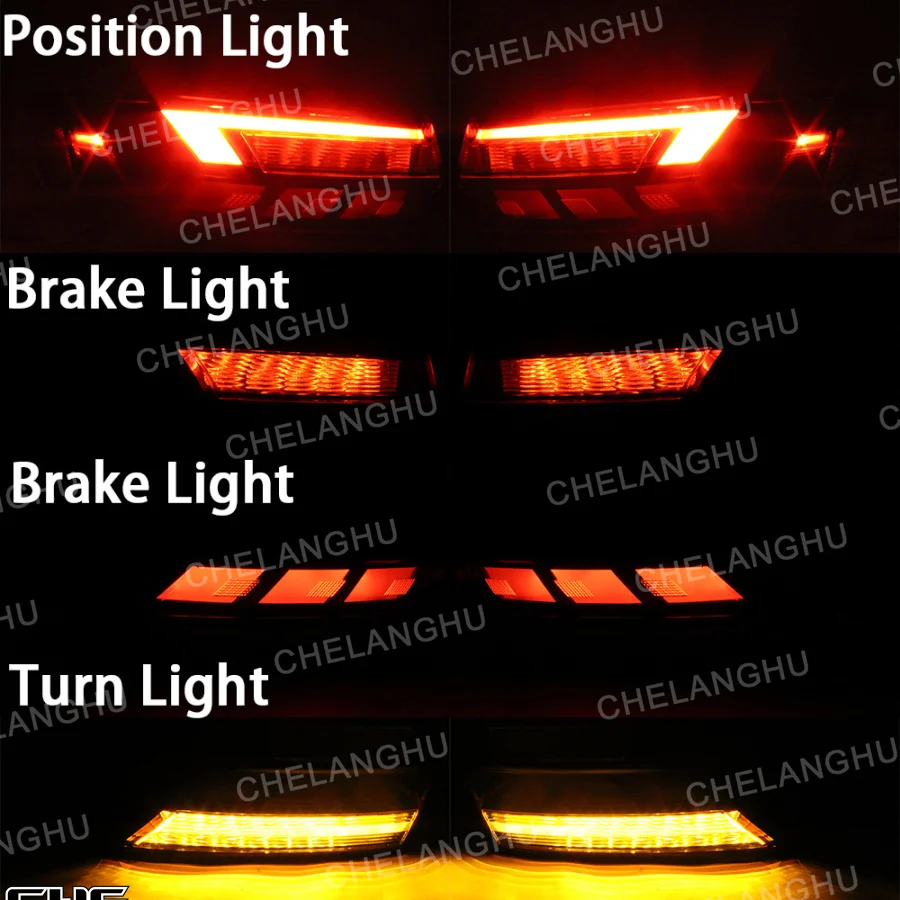 LED Tail Light For VW Jetta GLI 2019 2020 2021 2022 2023 2024 Car accessories 1 Pair Outer Side Rear Brake Lamp