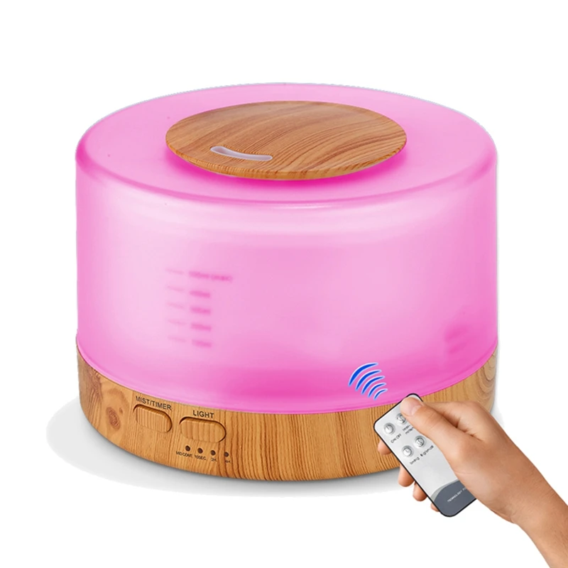 Humidificador de aire ultrasónico con Control remoto, difusor de aceites esenciales, fabricante de niebla fría para el hogar y la Oficina, enchufe europeo