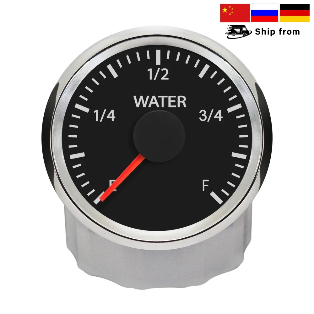 ELING 52mm WiFi Water Level Meter Electrical Compatible with All Types Ranges Ohm Sensor White Yellow Backlight 12V 24V