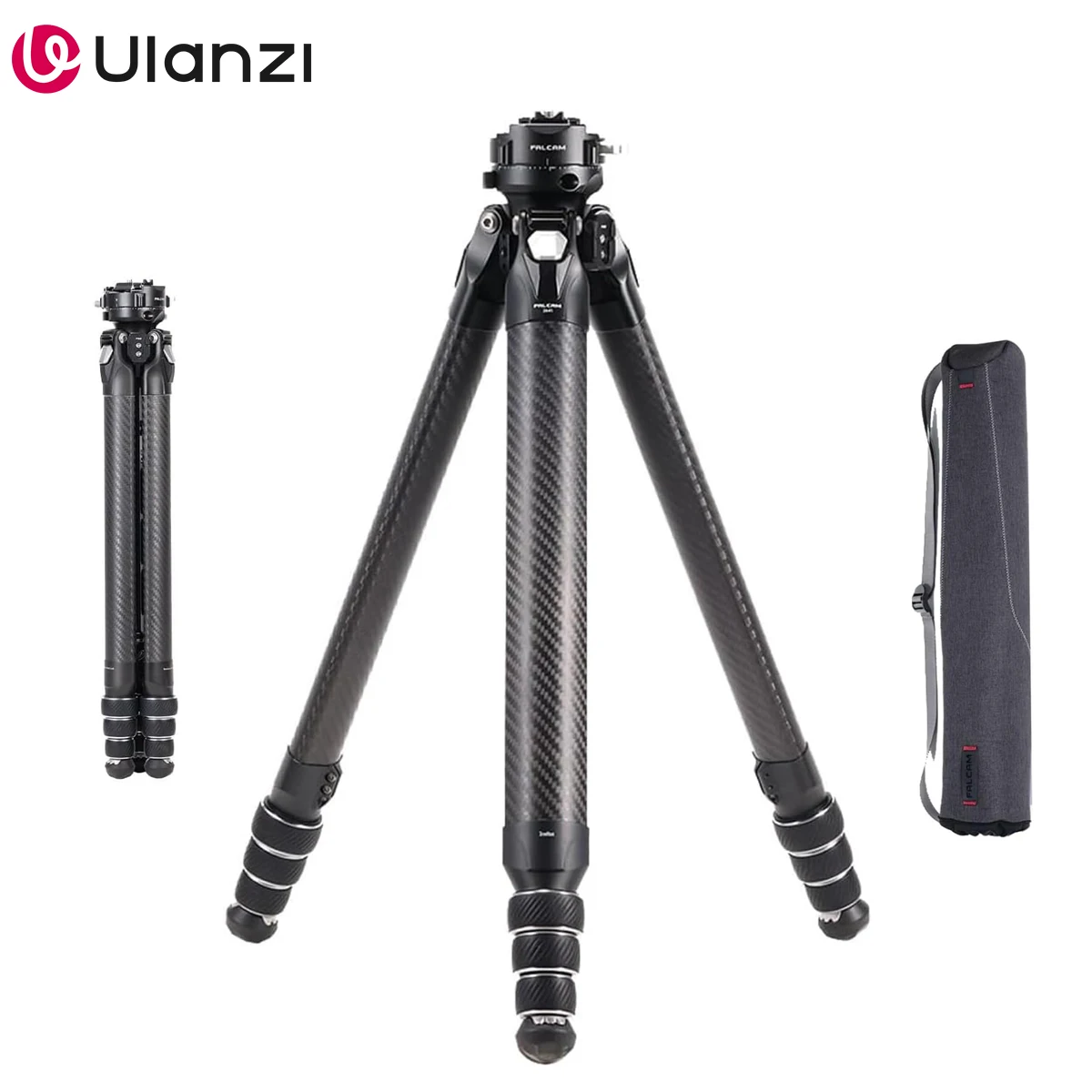 Ulanzi TreeRoot F38 Pro Carbon Fiber Tripod Quick Lock Travel Tripod with 360° Ball Head 5kg Load F22 Quick Release Plate