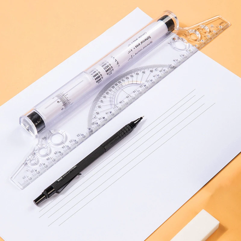 Multi Function Drawing Tool Roll Draw Ruler Metric Rolling Ruler Clear Parallel Rolling Ruler Angles Line Ruler for Kids