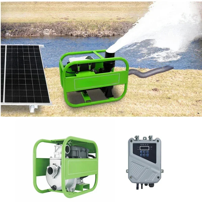 Original a estrenar precio de fábrica hierro fundido 1HP DC bomba de superficie de agua Solar Rise·sun So·lar 750W bomba de agua Solar centrífuga para