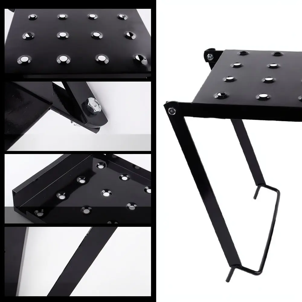 Ladder Utility Tool Tray Aluminum Organizer For Extension Ladders Folding Scaffold Shelf For Painting Cleaning Supplies