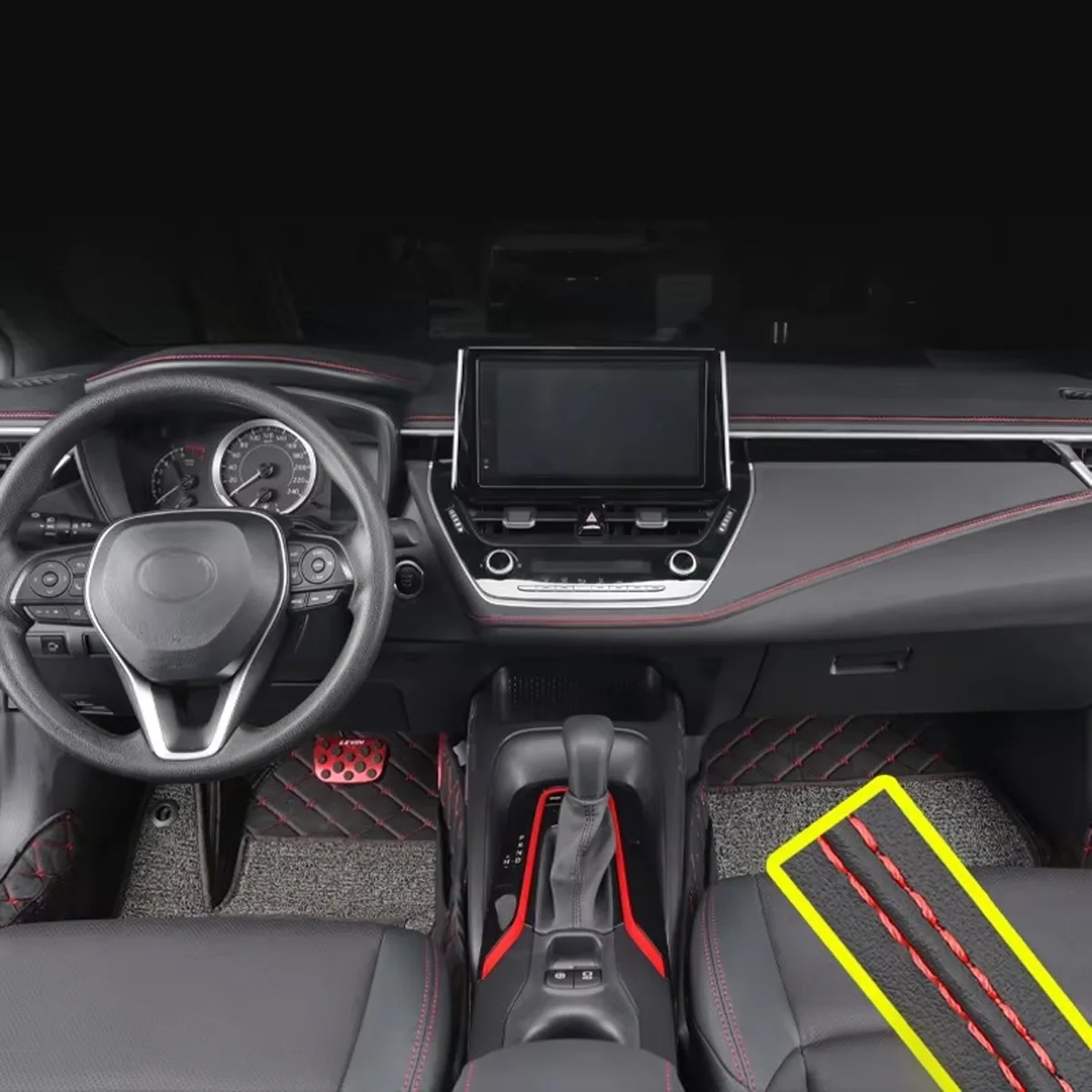 1m General Motors Imitation Leather Interior Stitching Automotive Interior Decorative Strip Leather Decorative Thread