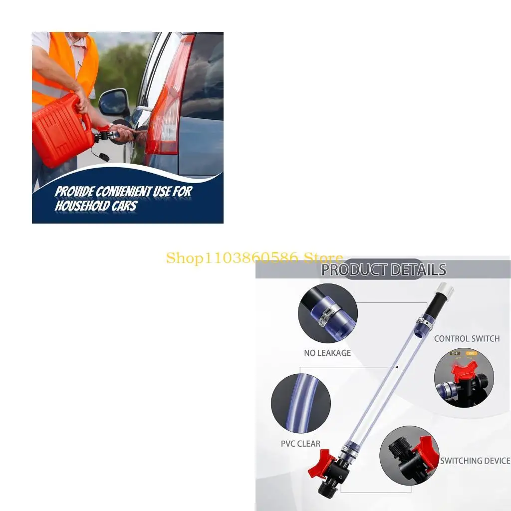 242A Corrosion Resistant ABS Fuel Hose Kit Quick Connection Switches Racing Fuel Jugs Hose For 3/5/5.5 Gallon Fuel Jugs