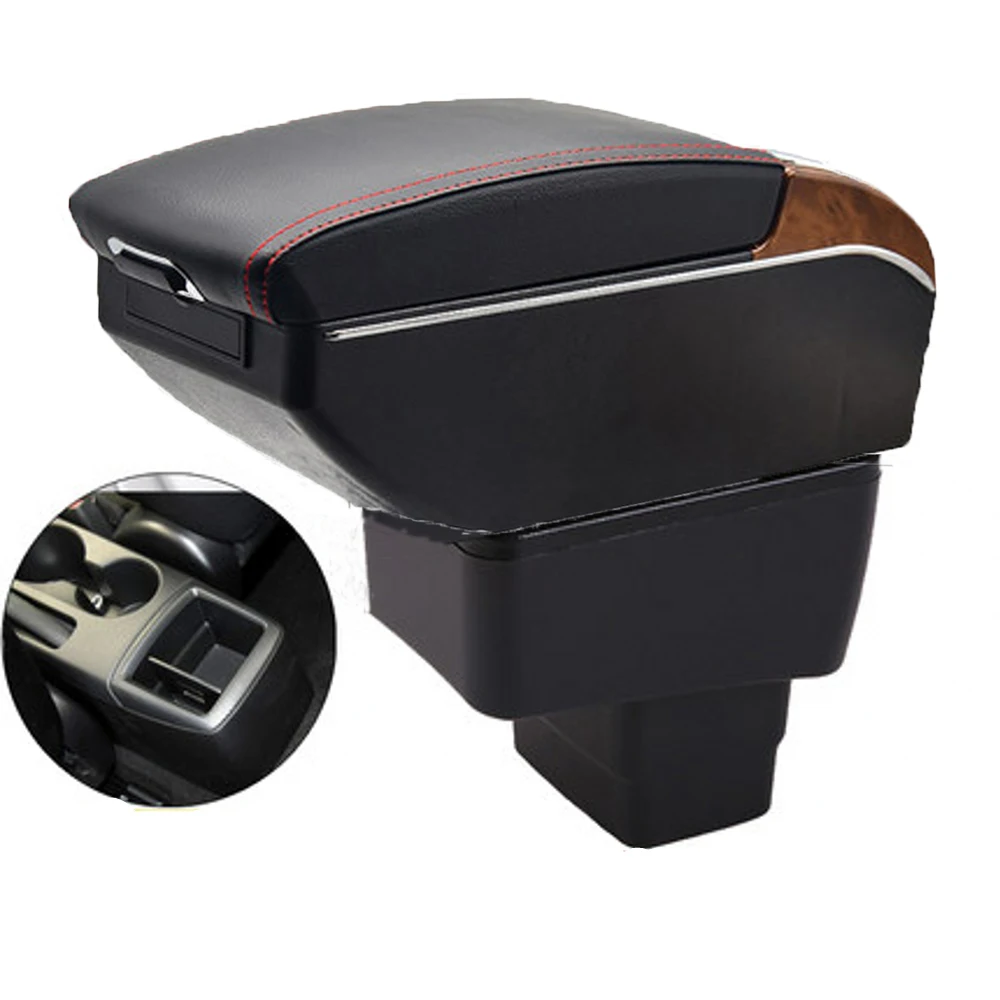 For Mazda CX-3 Armrest Box Retrofit Parts Center Console Special Storage Space Car Elbow Rest with USB