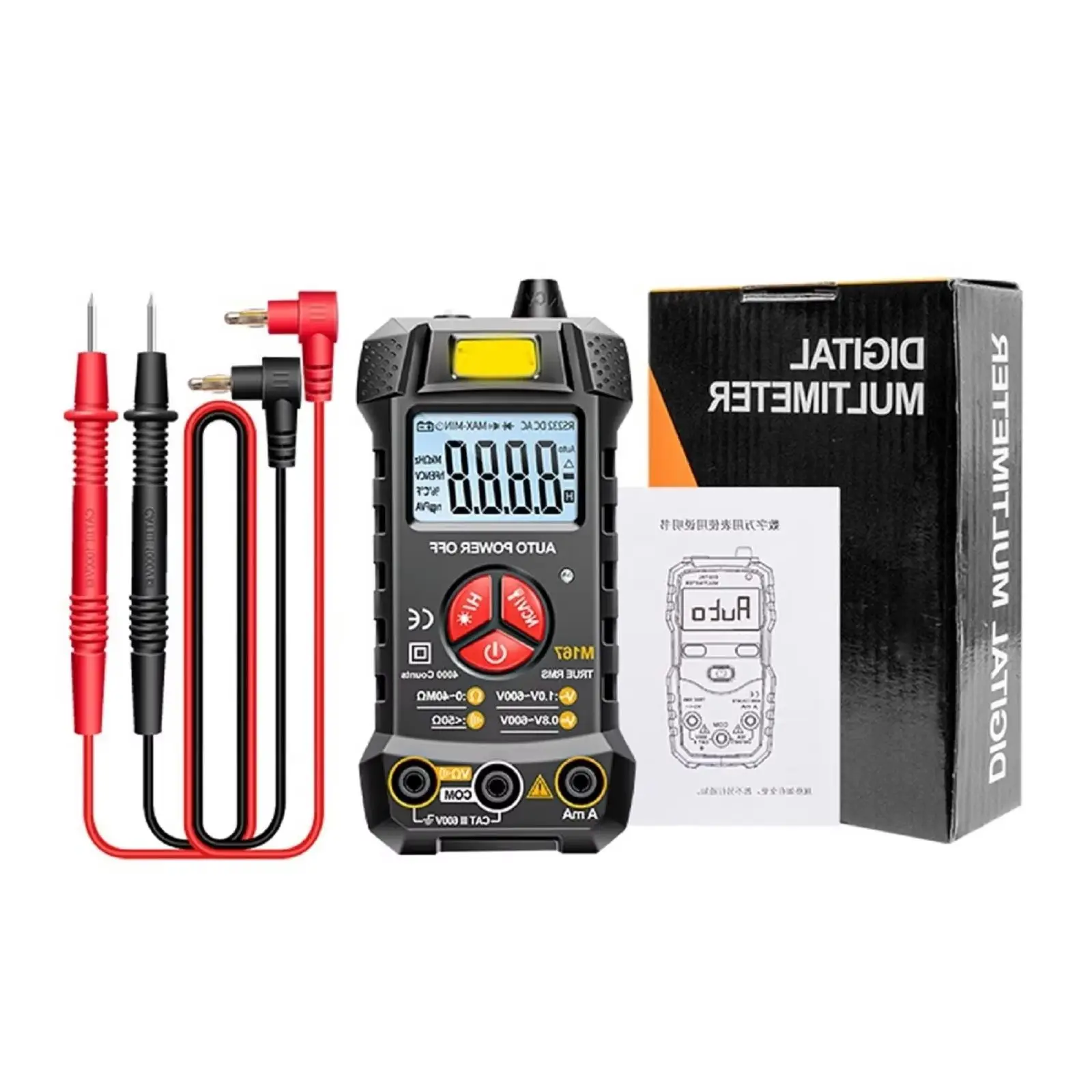 

Field Testing Digital Multimeter Auto-Ranging Automatic Range Recognition Multimeter Electricity True RMS Technology