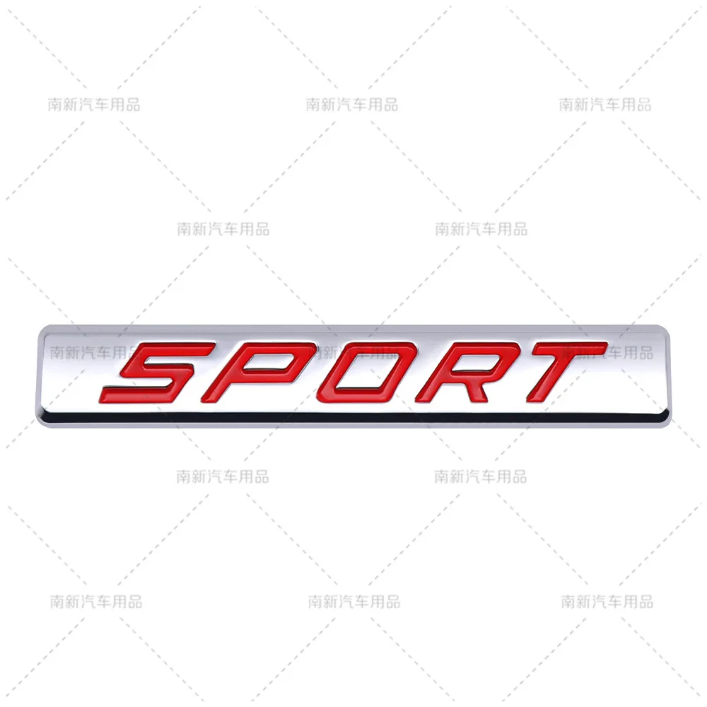 3D Metal SPORT Car Emblem Badge Sticker Fit Honda Toyota Side Fender Rear Trunk Sport Car Styling Decal