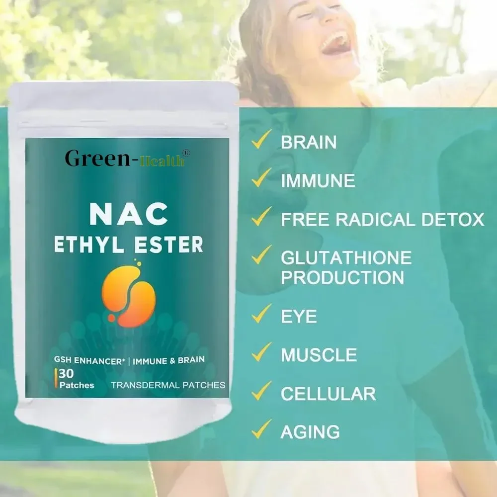 N-acetyl Cysteine Ethyl Ester Transdermal Patches Nac Good For Immune System & Antioxidant 30 Patches