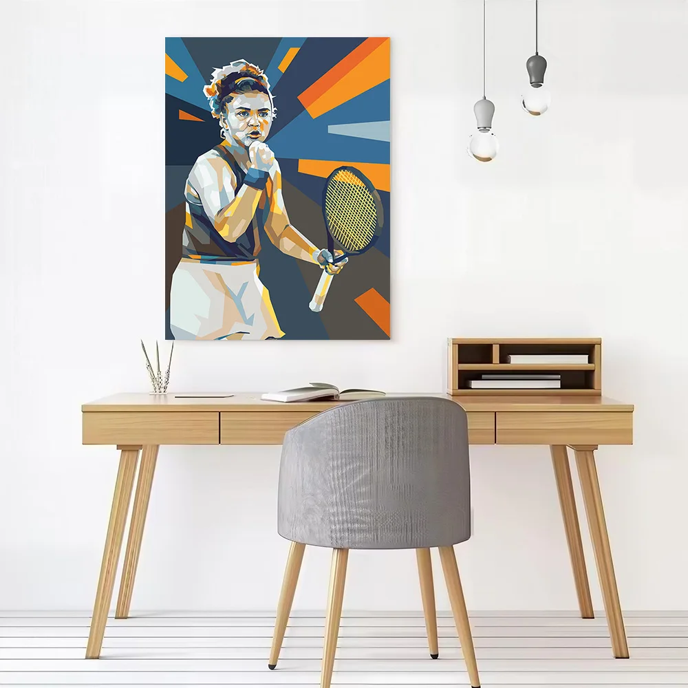 Jasmine Paolini in Pop Art Style Printed Canvas Poster Personalized High Quality Wall Art Paintings for Bedroom Decoration Room