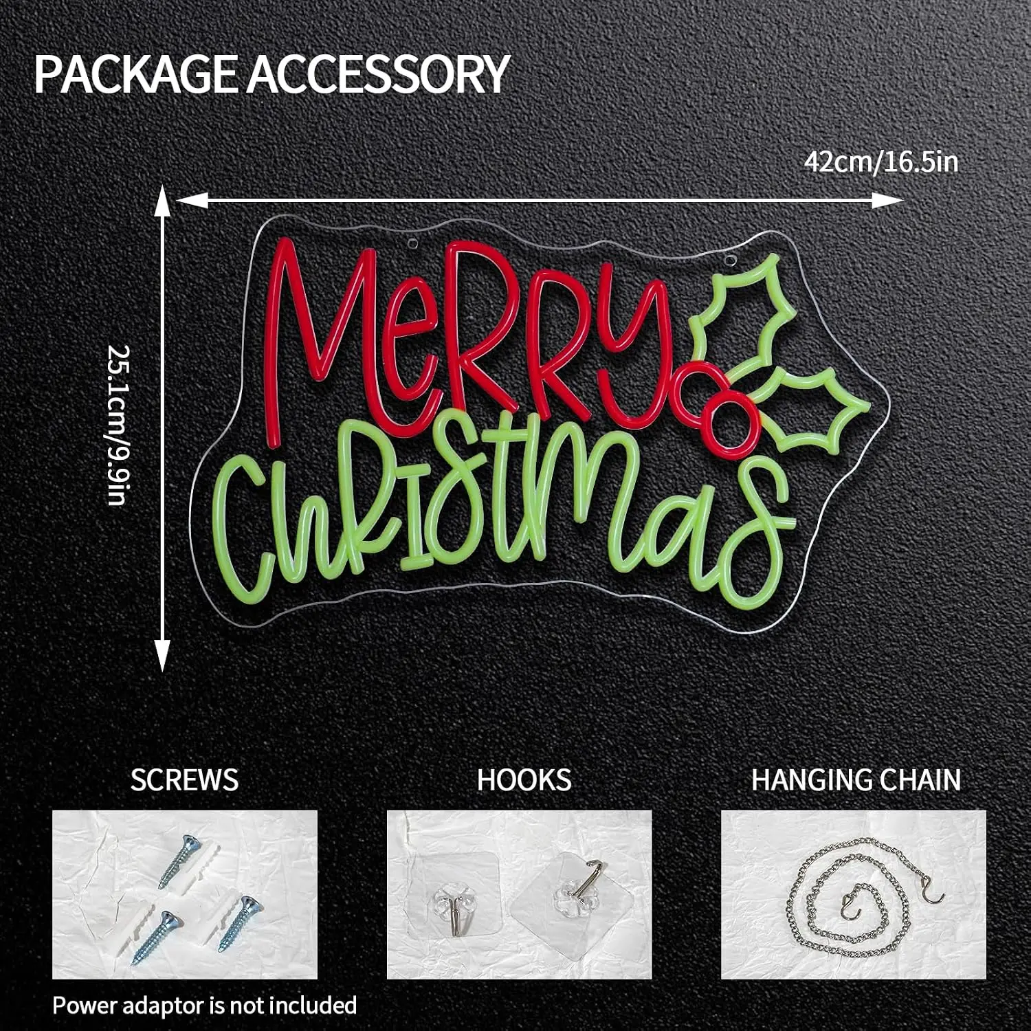 Merry Christmas Neon Sign LED Dimmable Neon Lights for Christmas Party Bedroom Shop Window Holiday New Year Wall Decor Gifts