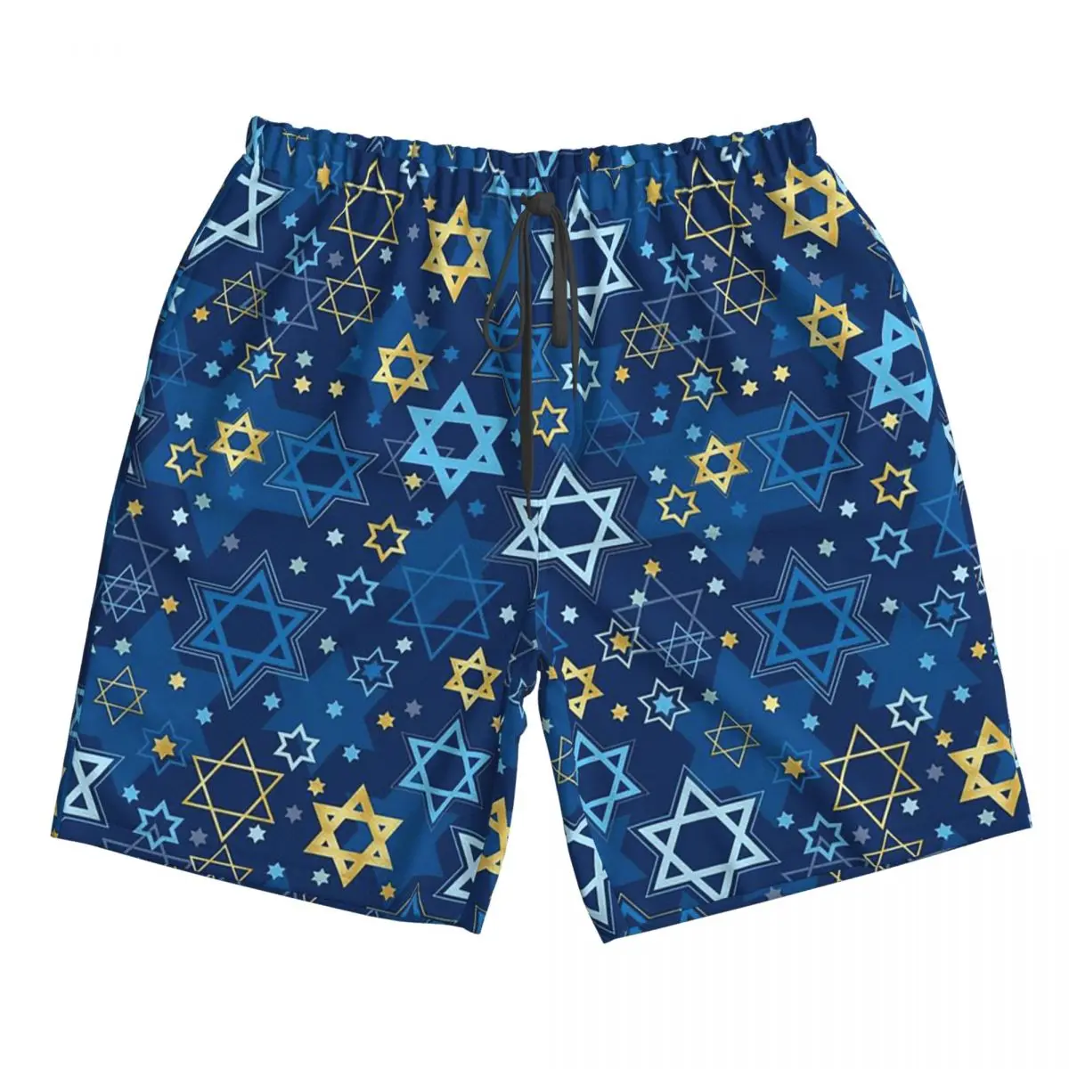 

Star Of David Print Trunks Beach Board Shorts Casual Quick Dry Swimming Summer Men Pants
