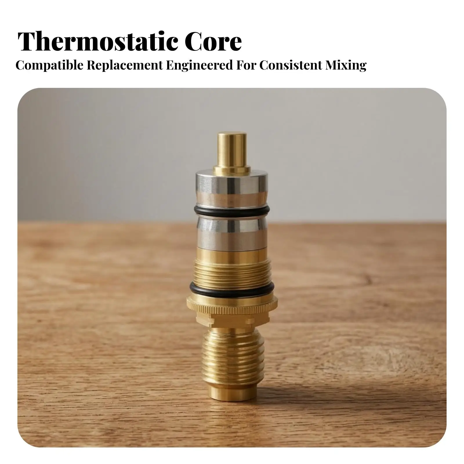Thermostatic Valve Core Brass Ceramic Mixing Valve Replacement for Shower Faucet Parts Hot Cold Water Regulator Home