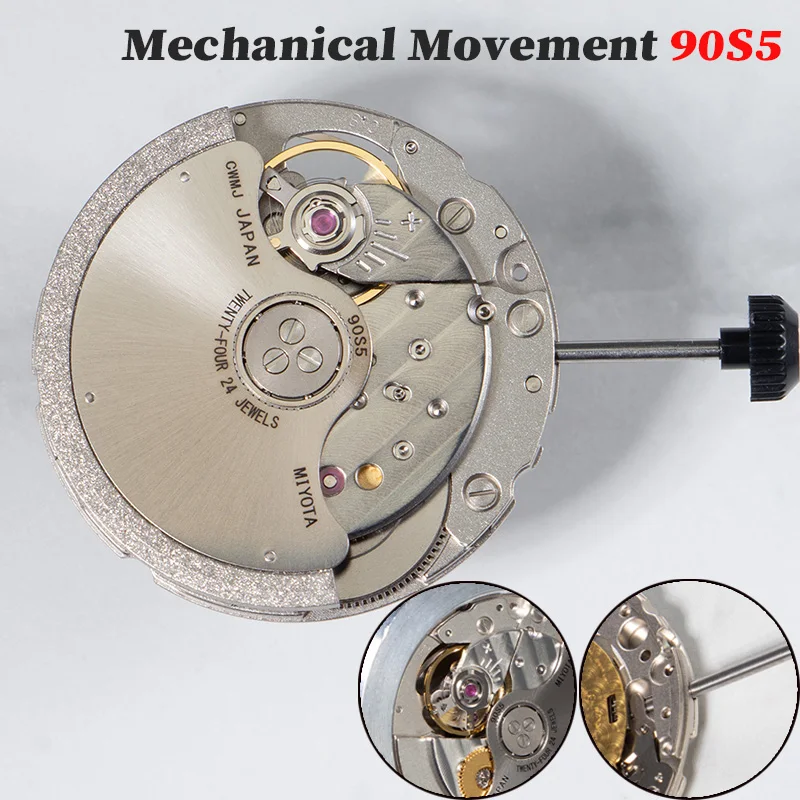 

Ультратонкий механический механизм 90S5 для роскошных мужских наручных часов, автоматический, скелетонизированный, с автоподзаводом, 3 стрелки