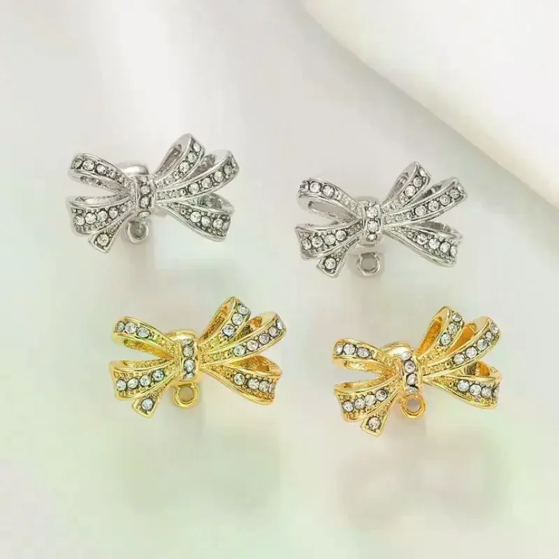 2Pcs Luxury Headphone Accessories Butterfly Zircon Anti-Loss Ear Clip For Wireless Earphones Fashion Jewelry