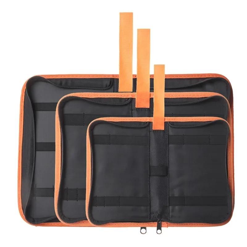 Sac à outils multifonctionnel en cuir PU avec fermeture éclair, sac à outils domestique portable, sac de travail pour fer à souder, réparation de matériel