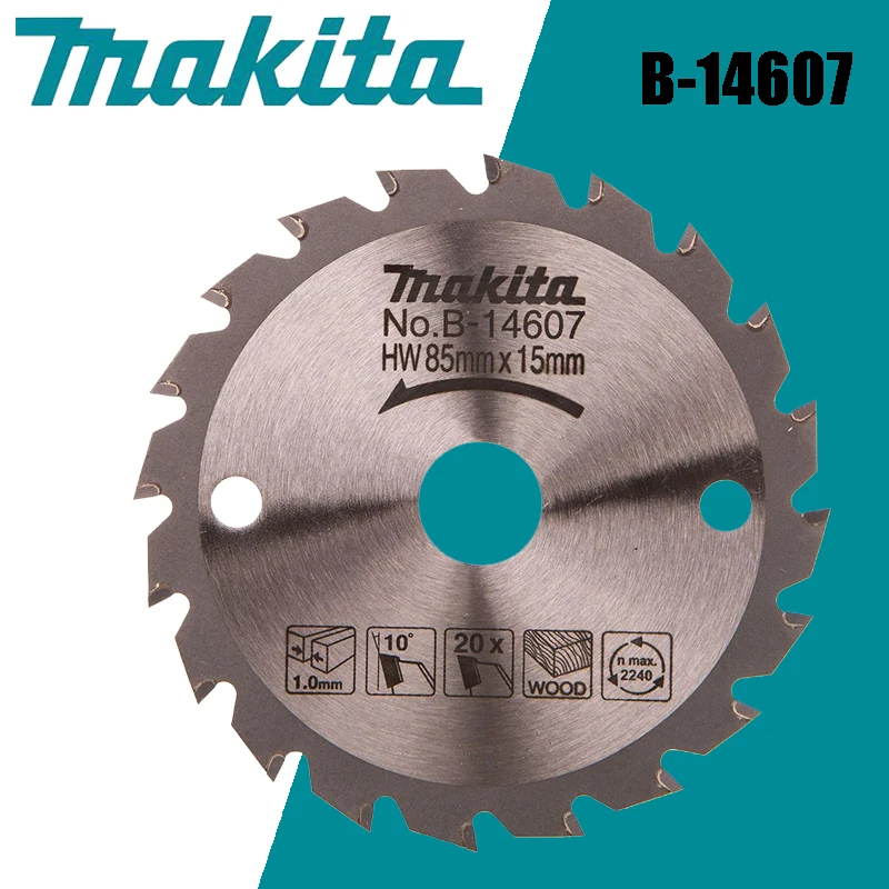 Makita B-14607 Woodworking Saw Blade 85X15X20T Carbide Tipped Blade For HS301D HS301DZ HS300DZ Power Tool Accessories