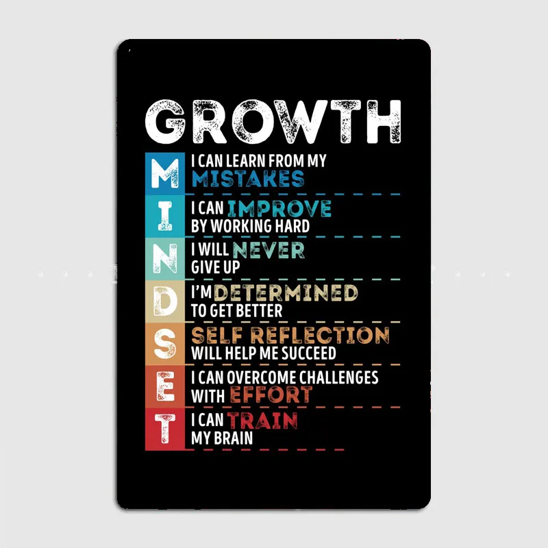 

Growth Classroom Teacher Metal Plaque Metal Plaque Poster Mural Painting Retro Pub Garage Tin Sign Posters