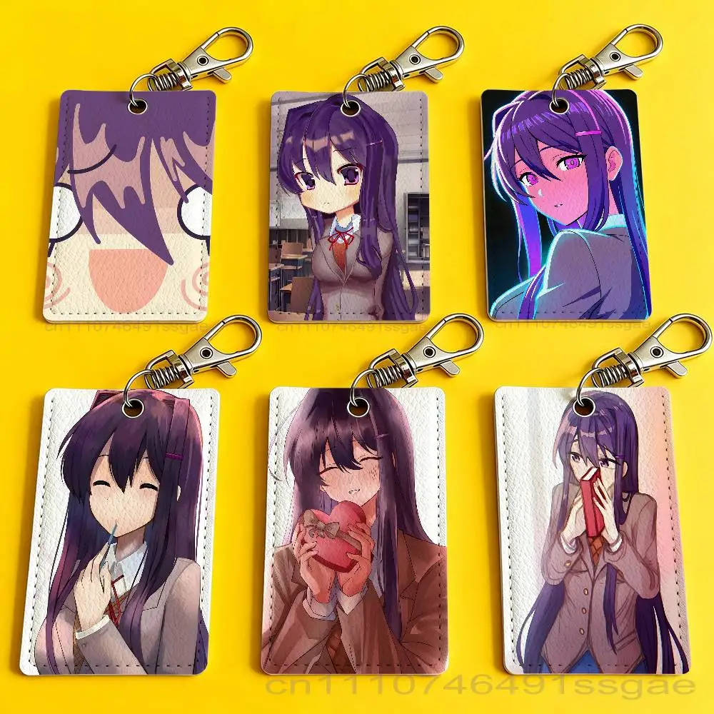 

Anime Girl Y-Yuri PinS Card Holder Keychain Badge Holder Card Pass Hang Rope Lariat Lanyard for Key Rings Accessories Gift