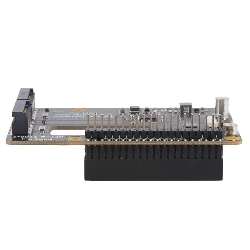 Carte X1004 pour Raspberry Pi 5 PCIE vers M.2 NVcloser touristes SSD 6 000, double 2280 PCB noir ne supporte pas le démarrage de NVcloser SSD