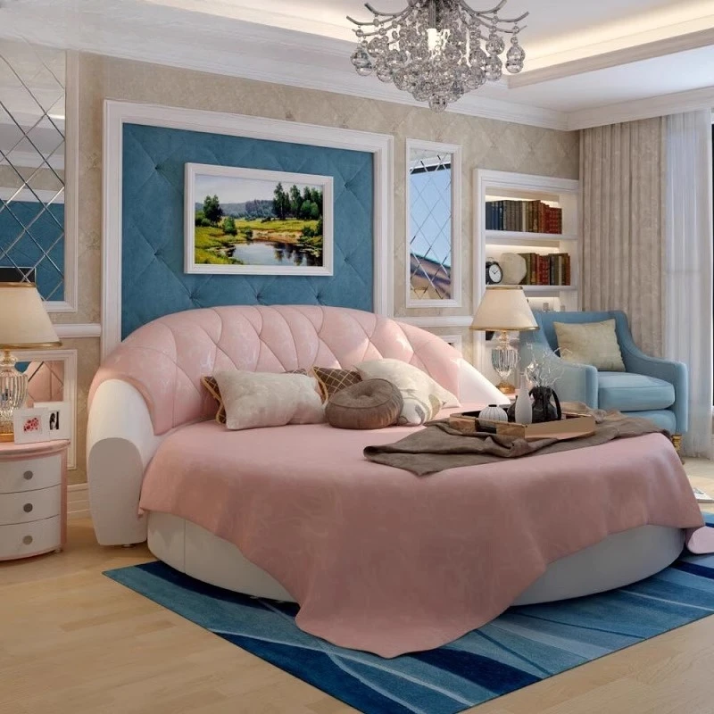 Classic Relax Bed Nordic Modern Minimalist Design Bed Aesthetics Comfortable Safe Luxury French Wood Cama Casal Home Furniture
