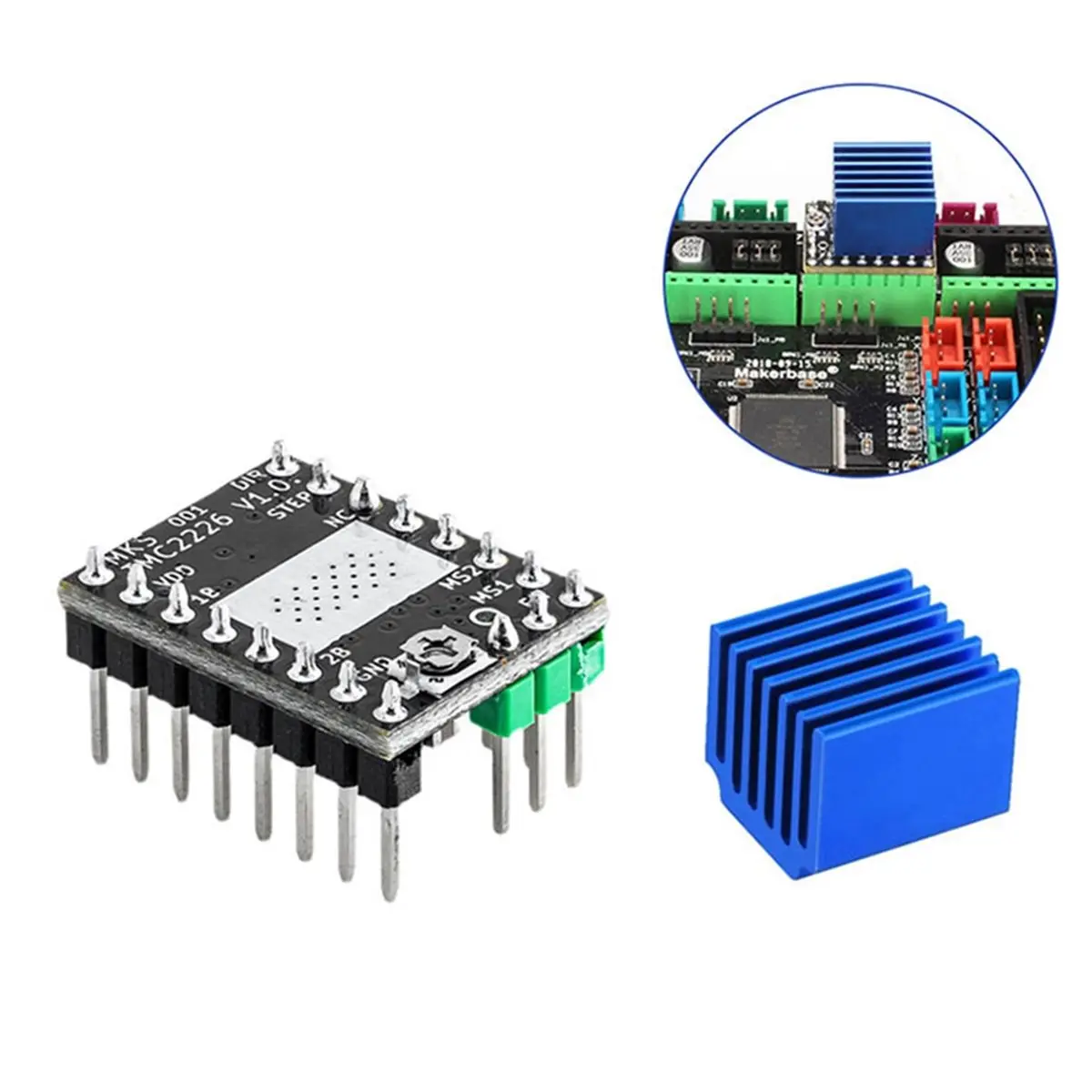 A85P TMC2226 Stepper Motor Driver Ultra-Quiet High-Current UART Mode 3D Printer Parts