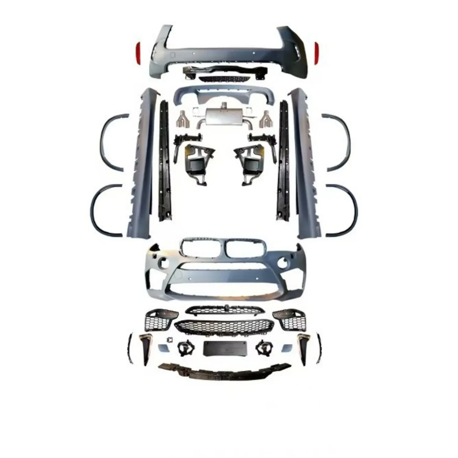 

Car Front Rear bumper surrounded grille Body kit for BMW X5 F15 modified X5M 14-18 Side skirt wheel arch