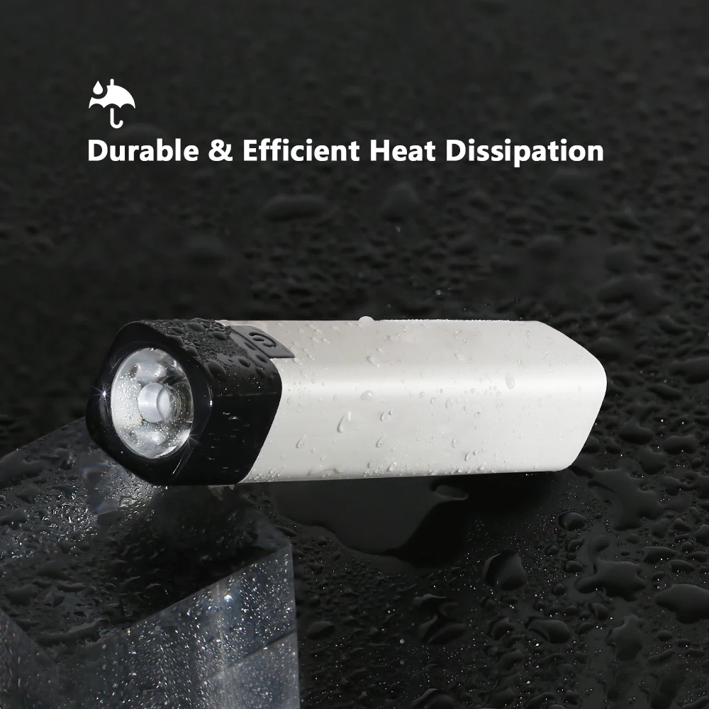 Smiling Shark LED Flashlight Ultra Power Torch Light Power Bank USB Rechargeable Lamp For Outdoor Fishing Working Camping Lamp