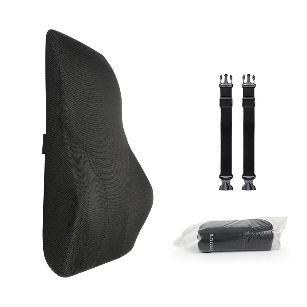 Whole Back Rest  Designed Office Chair Lumbar Support Cushion Relieve Back Pain Adjustable  Back Cushion