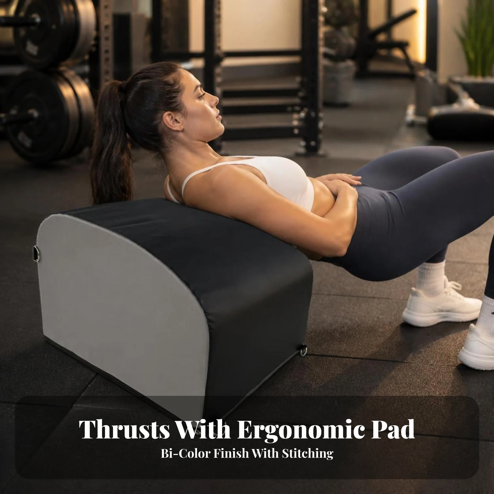 Training Box Easy-to-Clean Hip Thrust Box Step-up Platform Padded for Athletes, Strength Training, Home Gym