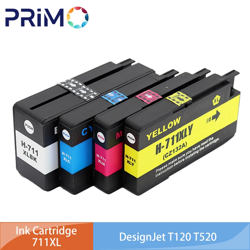 CZ130A CZ131A CZ132A CZ133A Ink Cartridge Full With Ink Compatible for HP 711 711XL HP711 for HP DesignJet T120 T520 Printer