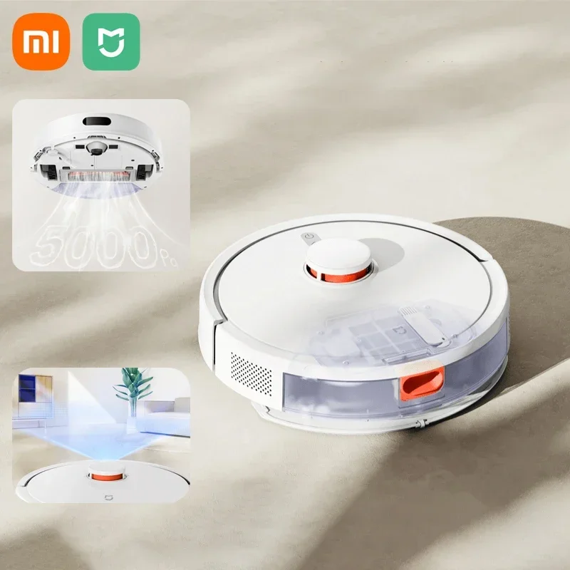 XIAOMI-MIJIA 3C Plus Robot Aspirador De Pó, Robô Varrendo Automático, Grande Sucção, Navegação A Laser, Mop Inteligente Aprimorado, 3C Plus
