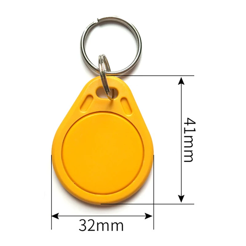 100 pçs/lote UID Mutável 13.56MHz Gravável HF ISO14443A IC Tag Keyfob Chinês Magia Porta Traseira Cartão de Comando