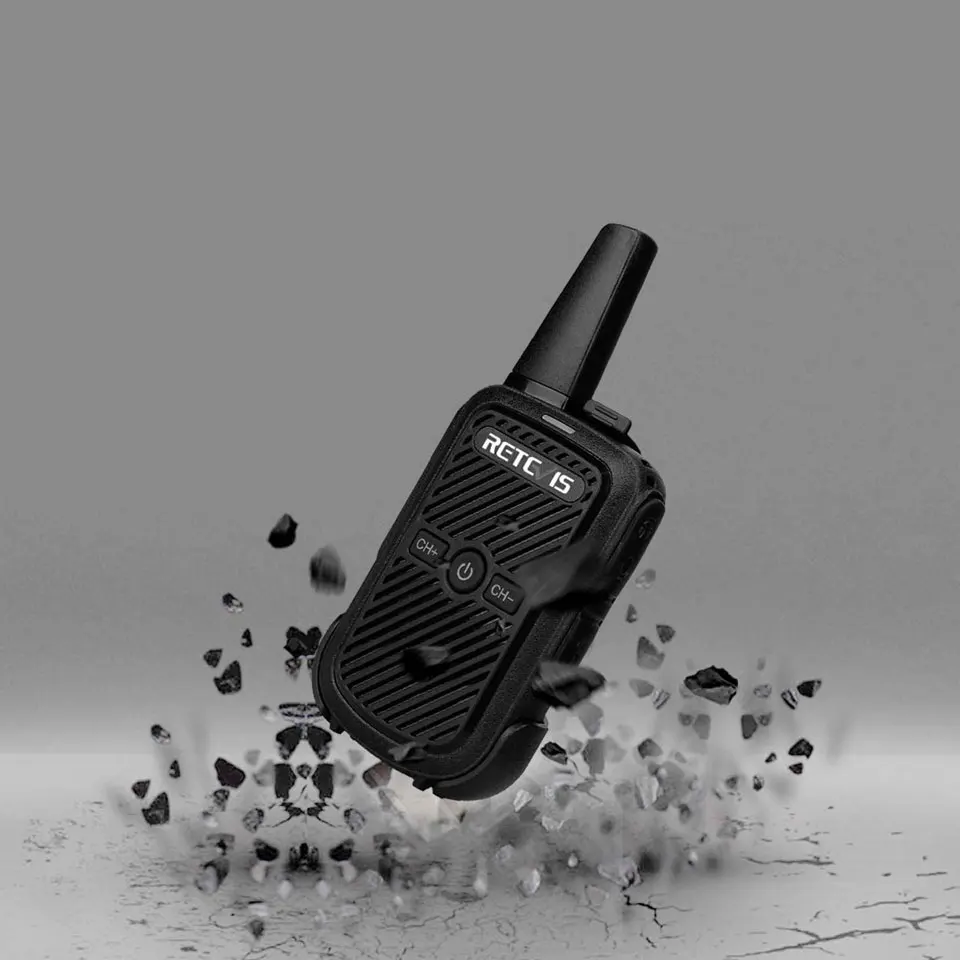 Mini Walkie Talkie Retevis RT15 Portable Two Way Radio Portable Radio Communicator Walkie-Talkies 1 or 2 PCS for Hotel Hunting