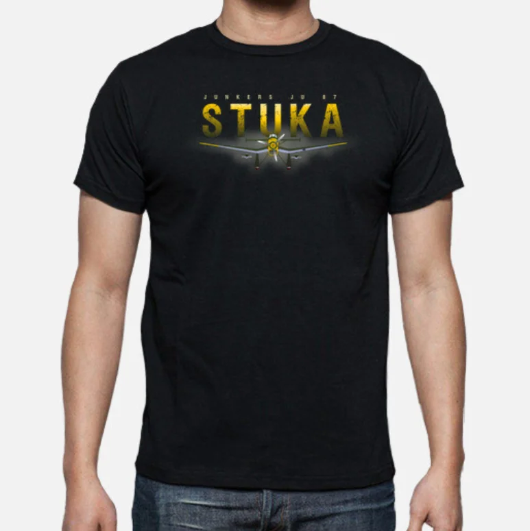 

WWII German JU-87 Stuka Dive Bomber T-Shirt. Summer Cotton Short Sleeve O-Neck Mens T Shirt New S-3XL