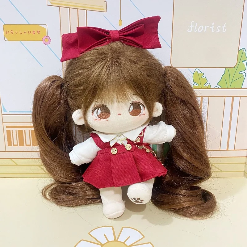 

20cm Plush Doll Clothes Mini Kpop Skz Kawaii JK Suit Bowknot for Idol Toys Accessories Children New Gifts Free Shipping Items