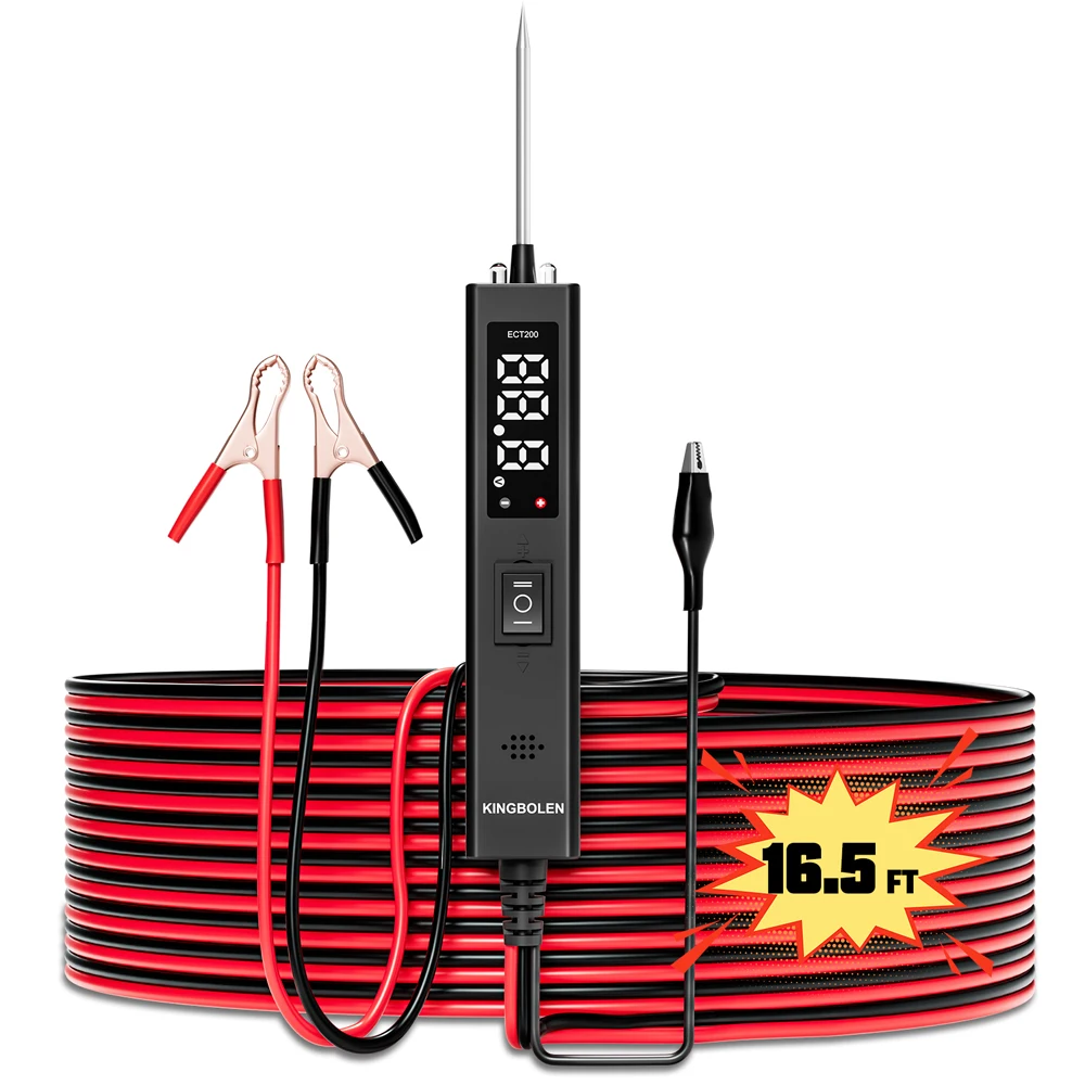 NEW KINGBOLEN ECT200 Automotive Circuit Probe Tester 12/24V Electric Voltage Integrated Power Scanner