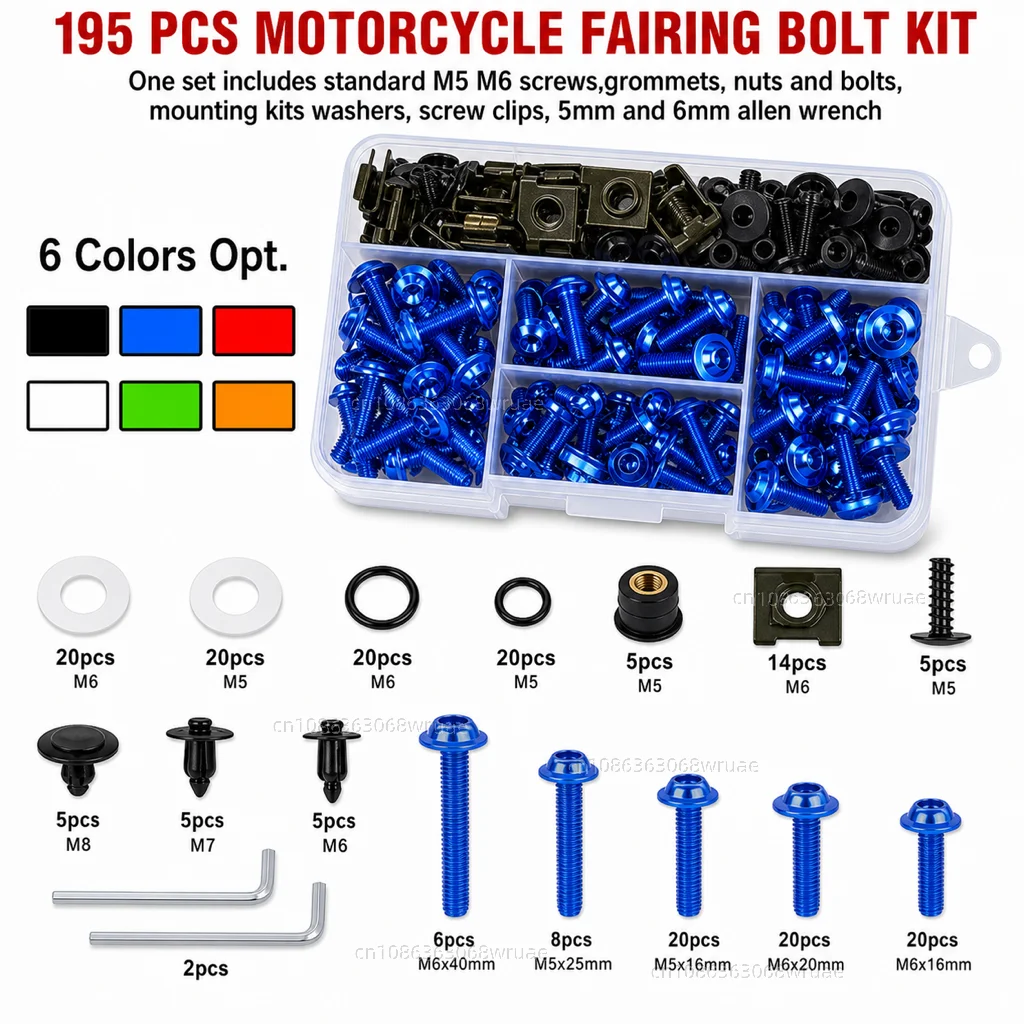Fairing Bolts Screws Kit Nut Clips For DUCATI 848 SCRAMBLER DIAVEL MONSTER 821 796 797 696 950 MULTISTRADA 1200 PANIGALE V4 V2