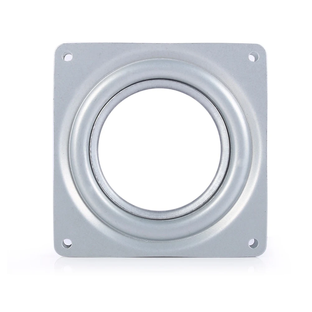 

360 Degree Rotatable Bearing Turntable 72MM Zinc Plated Heavy Duty Kitchen Storage Rack Square Plate Smooth Rotation